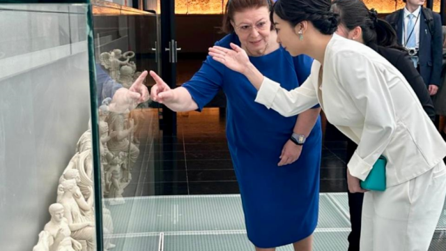 Princess Kako of Japan at the Acropolis Museum